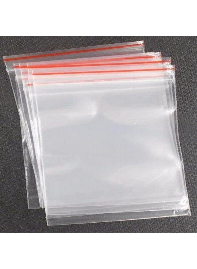 bvslf Polypropylene Zip Lock Pouch Bags Of 5 X 7 In Size, 100 Pieces, Transparent Reusable/Resealable Zip Lock Covers, 12.7 Centimeters, 7 Inches - Image 1