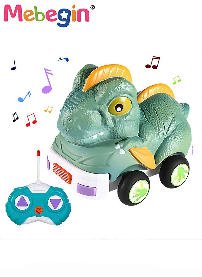 MEBEGIN - Toddler Remote Control Car, RC Cartoon Cars for Toddlers with Light Music,Toys Car Birthday Holiday Gift for Kids Age 3+ Years Old - Image 1
