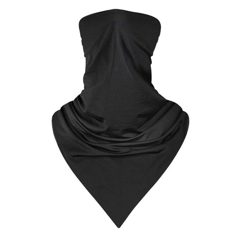 3 حاجات من وشاح منديل رباعي الزوايا من الحرير الجليدي الصيفي لحماية الوجه من الشمس - قناع لحماية من الشمس لركوب الدراجات في الهواء الطلق - وشاح لحماية من الأشعة فوق البنفسجية - وشاح رقبة متعدد الاستخدامات وثري الهواء - غطاء رقبة ضد الغبار والقطرات - Image 3