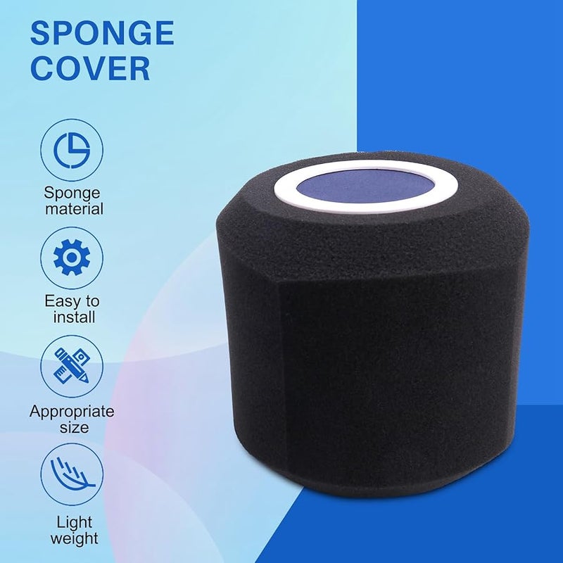 Microphone Windshield Pop Filter Acoustic Foam Cover For Studio Recording - Image 3