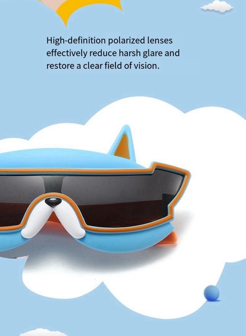 Polarized Kids Sunglasses UV400 Protection Baby Cartoon animal Sun Glasses with Flexible TPEE Silicone Frame for Boys Girls and Children Age 3-12 - Image 3