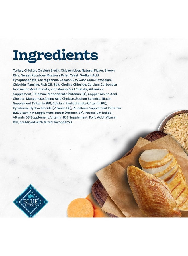 بلو بافلو طعام القطط الرطب من Blue Buffalo Tastefuls، مصنوع من مكونات طبيعية، مكون من طبق رئيسي من الديك الرومي والدجاج، عبوات بحجم 5.5 أونصة (24 عبوة) - Image 5