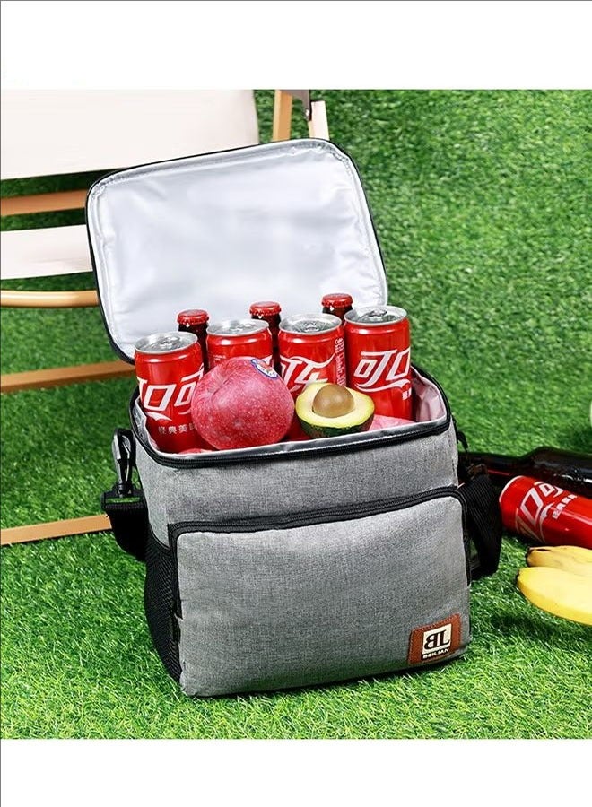 BLOOMING TIME Insulation bag waterproof large-capacity lunch box lunch box bag outdoor picnic bag wholesale refrigerated camping ice bag-black - Image 2