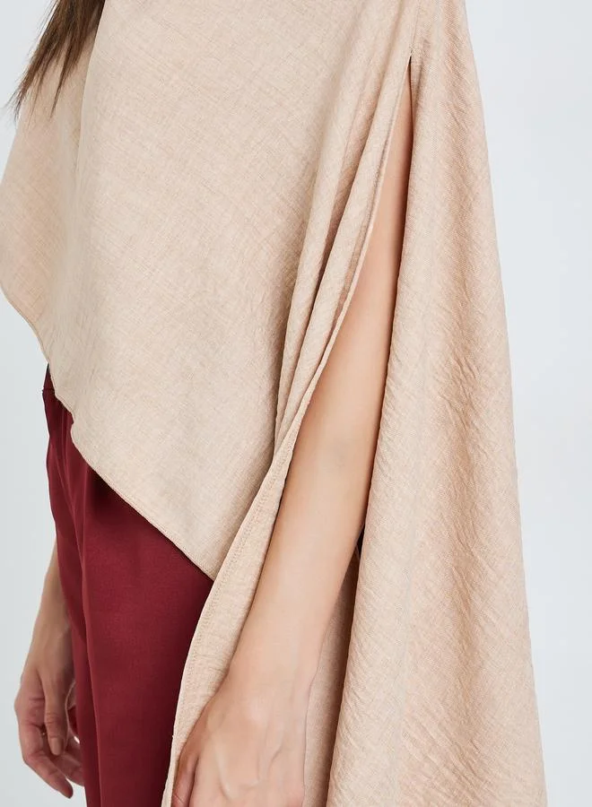 Take Two  Beige One-Shoulder Cape Detail Blouse for Women | Best Price UAE