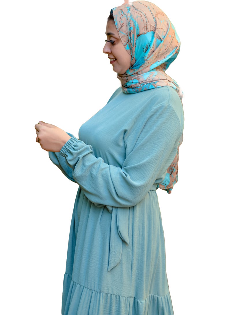 فستان كاجول مينت جرين - Image 3