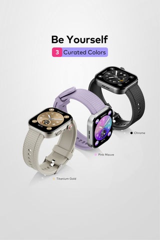 350 mAh Smart Watch O23P 350MAH, Scratchproof Screen, IP68 Waterproof , 100+ Fitness Modes, Health Monitoring, Message Reminder, Bluetooth Calling, iOS And Android Compatible Dark Chrome Chrome - view 3