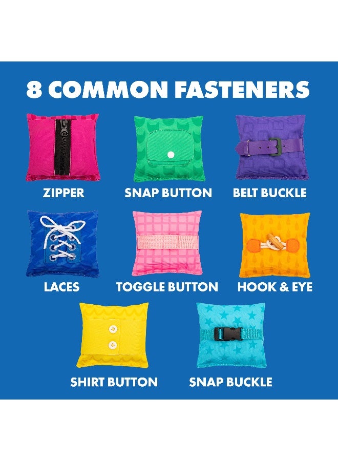 Learning Resources Dressing Skills Bean Bags (6-Piece Set, Buttons & Zips, Ages 3+) - Image 3