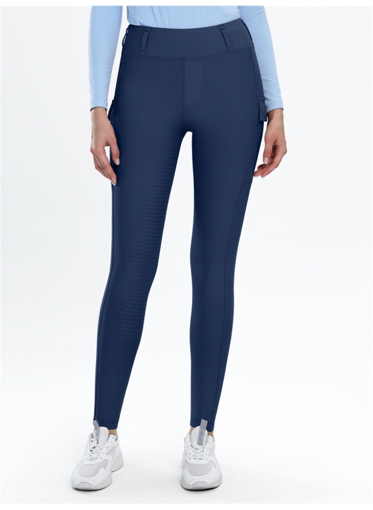 عام النساء الفروسية السراويل مع جيوب ركوب الخيل طماق مقعد كامل سيليكون المؤخرات بانت السيدات - Image 4