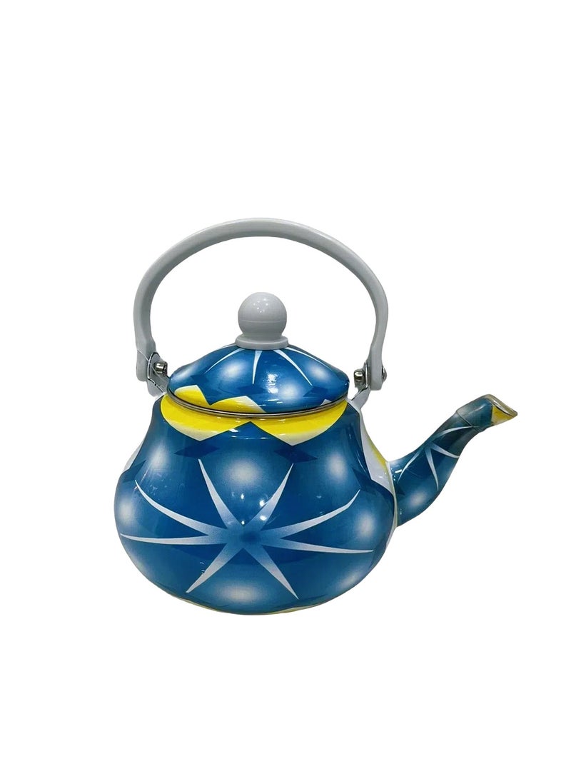 Arabic Teapot Kettle 2.5L Ceramic colorful Flower Design