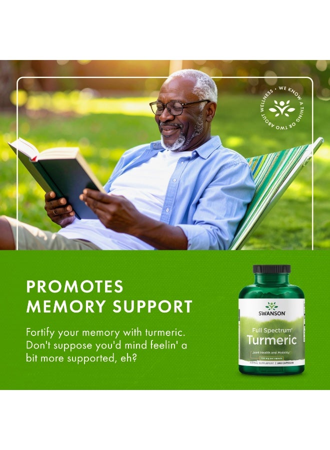 سوانسون كبسولات الكركم كاملة الطيف، 240 كبسولة (720 ملغ لكل كبسولة) - Image 5
