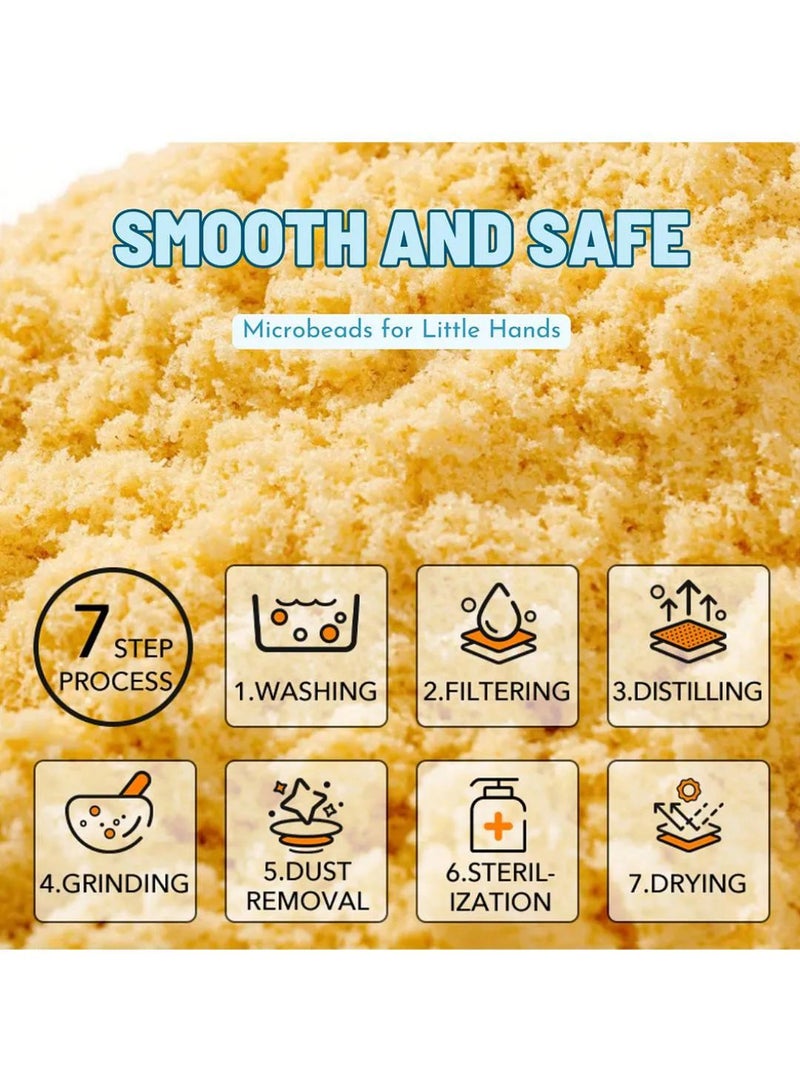 MiDeer Magic Sand Kinetic Sand 1kg for Kids – Soft, Mess-Free, Non-Toxic Play Sand with 25 Molds – Indoor & Outdoor Sensory Toy for Boys & Girls Ages 3-12 - Image 3