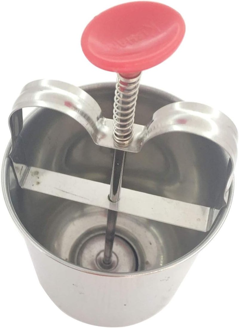 SANGOZ Stainless Steel Medu Wada Maker Medu Vada Dispenser Doughnut Maker Donut And Meduvada Maker for Perfectly Shaped And Crispy Wada Maker Size 3.5 X 3.5 X 6.5 Inch - Image 1