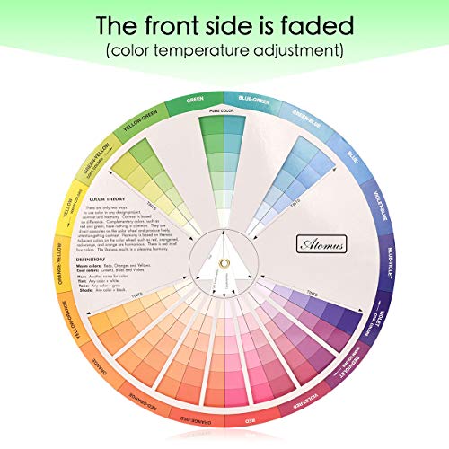 JimKing Creative Color Wheel, Paint Mixing Learning Guide Art Class Teaching Tool for Makeup Blending Board Chart Color Mixed Guide Mix Colours (9.25inch) - Image 2