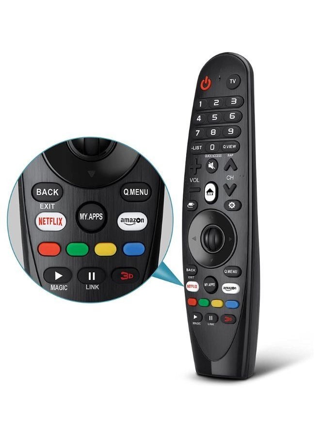 HuHa - Universal Remote Control for LG Smart TV Magic Remote Replacement, with Buttons for Netflix Prime Video with voice and mouse Function - Image 1