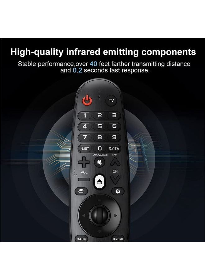 HuHa - Universal Remote Control for LG Smart TV Magic Remote Replacement, with Buttons for Netflix Prime Video with voice and mouse Function - Image 1