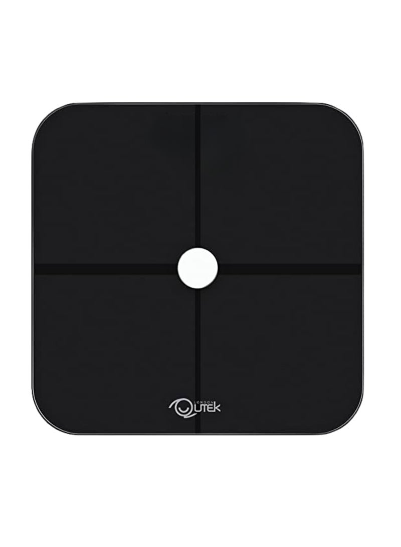 Qutek STEPS Body Composition Smart Scale Auto App Sync Unlimited Users Body Composition Analyzer 14 Health Index Measures Body Fat BMI BMR Bone mass Bluetooth Wireless 1 year Warranty