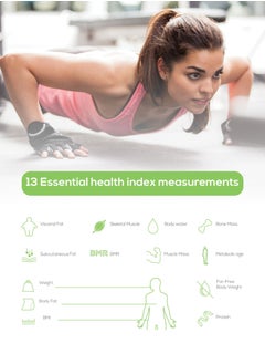 QUTEK STEPS-Black Body Composition Scale 13 Health Index (upgraded with 14 Health Index)  - Image 3