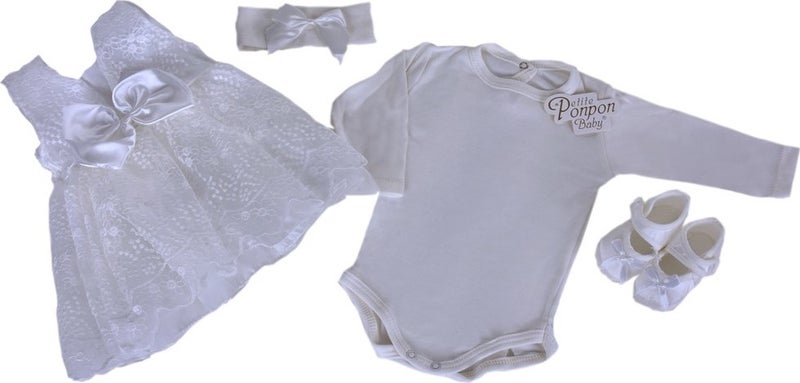 Çantaland Cheerleader Dress Set Newborn - Hospital Discharge and Mawlud Suit (0-6 Months) 
