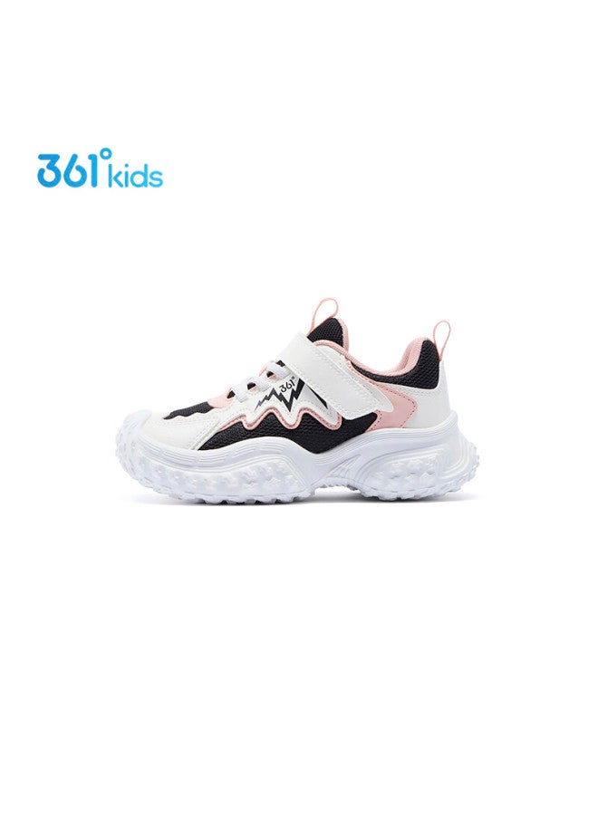 361° Kids Sports Shoes  Spring Boys And Girls Toddler 3-7 Years Soft Elastic Wear-resistant Casual Running Shoes Black Size 28 - Image 5