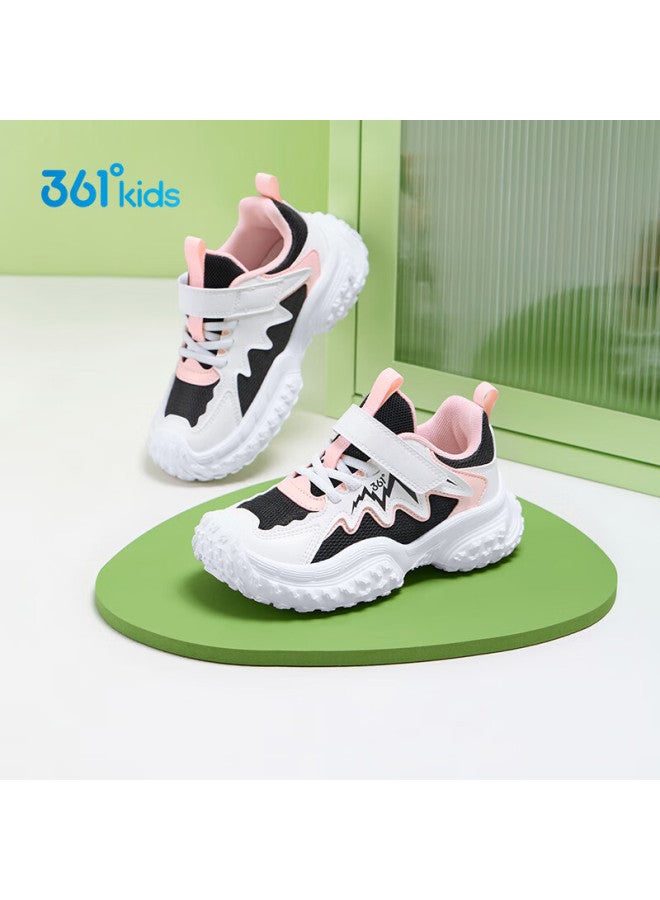 361° Kids Sports Shoes  Spring Boys And Girls Toddler 3-7 Years Soft Elastic Wear-resistant Casual Running Shoes Black Size 28 - Image 2