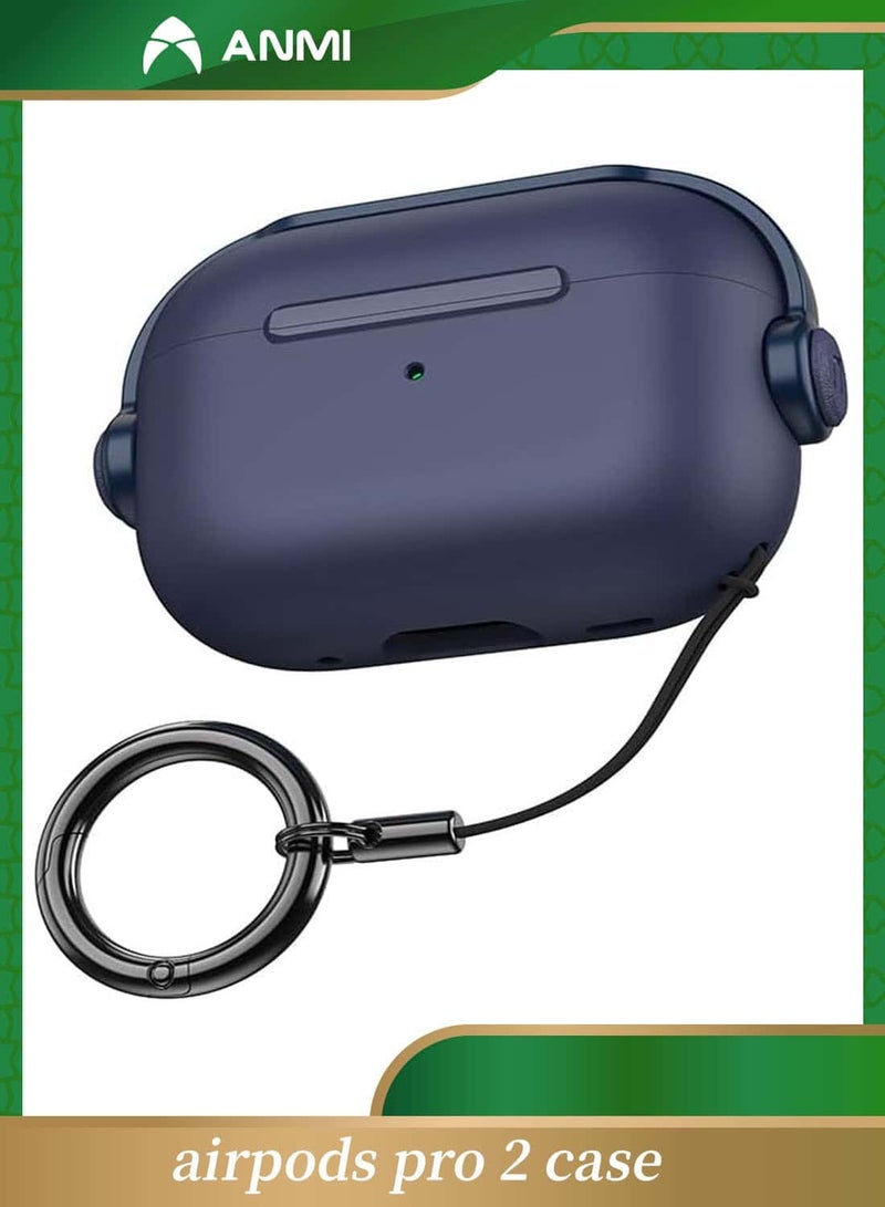 Anmi NEW Case for Airpod Pro 2 Case Cover with Lock, for Airpods Pro 2nd Generation Case, Shockproof Cover for AirPods Pro 2 Case Music Kid (Blue) - Image 1