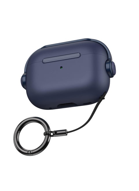 حافظة جديدة لجهاز Airpod Pro 2 مع قفل، حافظة لجهاز Airpods Pro الجيل الثاني، غطاء مقاوم للصدمات لجهاز AirPods Pro 2 Case Music Kid (أزرق)
