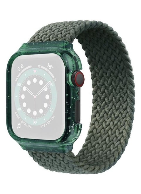Replacement Watch Band For Apple Series 7 41mm/6 & SE 5 4 40mm/3 2 1 38mm Dark Olive Green