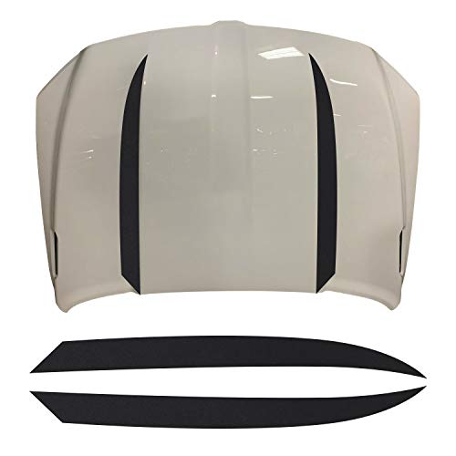 GOMU Hood Spears Graphic Overlay Accent Vinyl Decal Wrap Compatible with Ram 1500 2019 2020 - Matte Black - Image 2