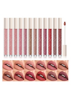 LANGMANNI 12-Color Waterproof Lip Gloss, Non-Sticky, Cup-Proof, and Personalized Shades for Vibrant Looks(#07)  - Image 4