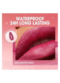 LANGMANNI 12-Color Waterproof Lip Gloss, Non-Sticky, Cup-Proof, and Personalized Shades for Vibrant Looks(#07)  - Image 2
