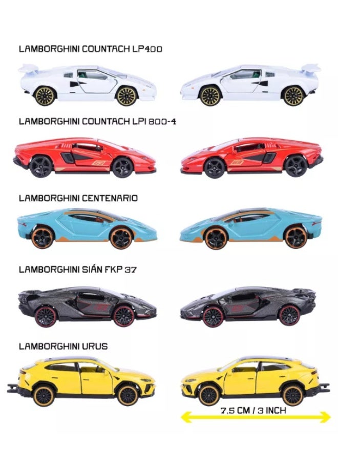 Majorette Lamborghini Die-Cast Cars Gift Pack Collectible Vehicle Set - Image 3