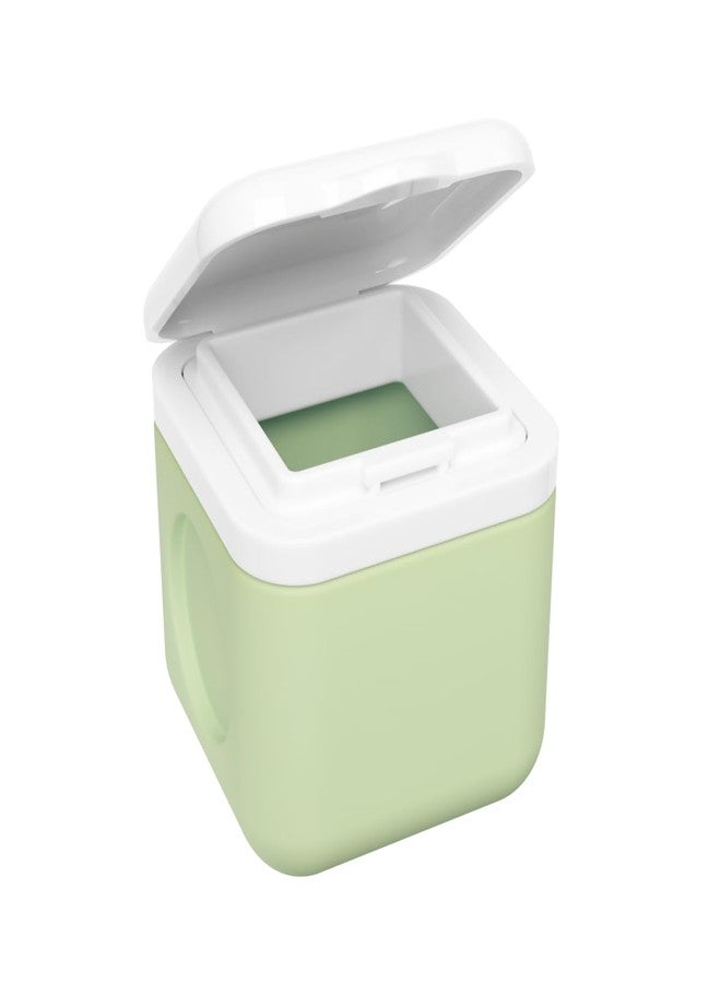 Equadose Magnetic Silicone Storage Container, Modular Supplement & Travel Organizer, Reusable Soft Silicone Vitamin Jar, Fridge-Mountable, Deep Capacity, Secure Flip Lids, Sage, BPA-Free - Image 1