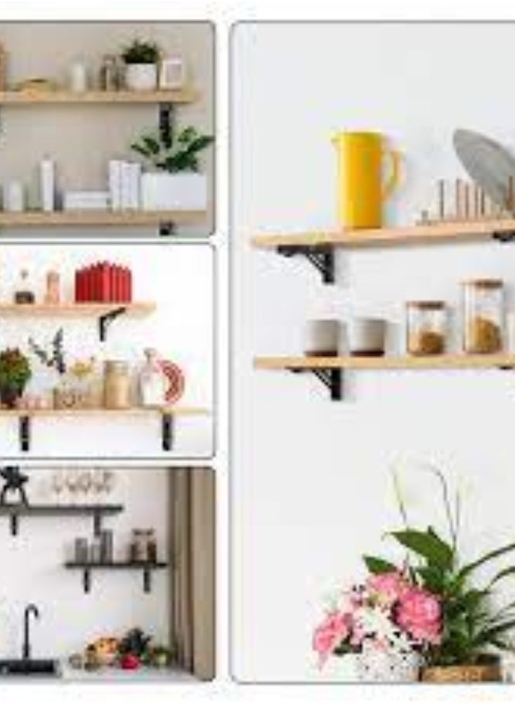 KNP - KNP Grey Light Duty One Pair Shelf Brackets Tripod (4x5 INCH) - Image 1