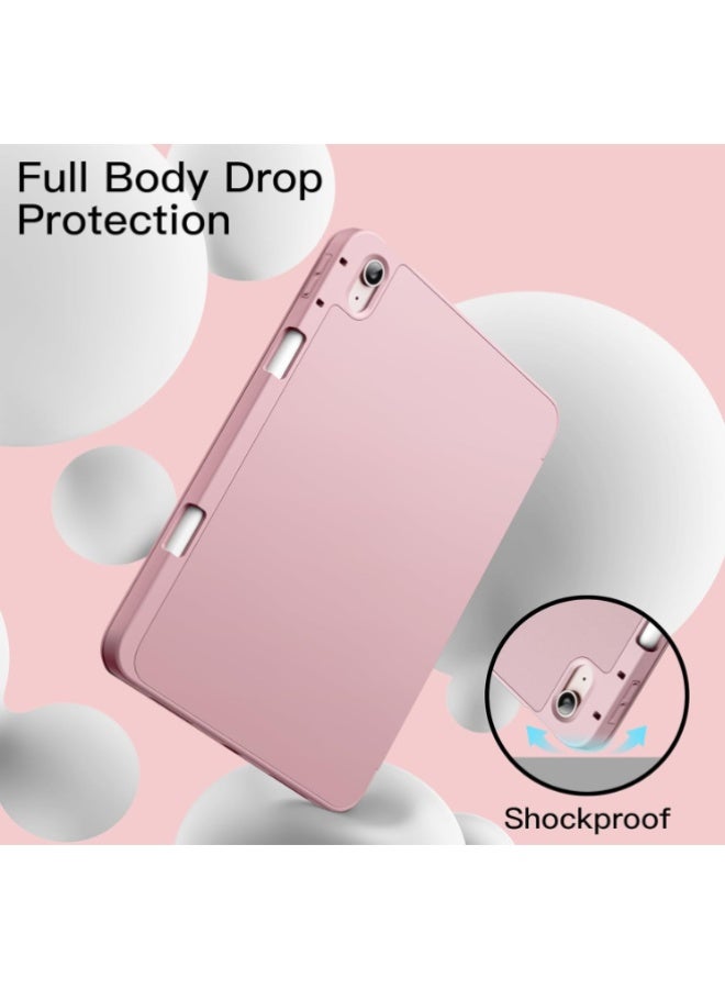 في آر كرييتيف غطاء ذكي مبدع VR لجهاز iPad Air مقاس 11 بوصة M4/M3/M2 (2026/2025/2024) و iPad Air مقاس 10.9 بوصة 5/4 (2022/2020 الجيل الخامس/الرابع) – مع حامل للقلم، غطاء نحيف للجهاز اللوحي مع خلفية TPU ناعمة، خاصية التشغيل/الإيقاف التلقائي (وردي) - Image 4