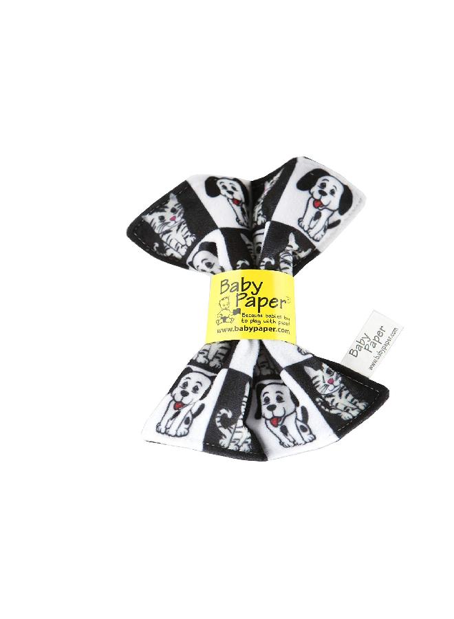 Baby Paper Original Baby Paper - Crinkle Teether and Sensory Toy for Babies and Infants | Dog and Cat | Non-Toxic, Washable | Great for Baby Showers - Image 2