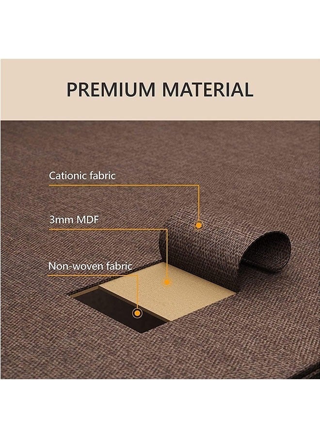 خزانة أدراج من القماش، خزانة أدراج من 5 أدراج، وحدة تنظيم تخزين مع أدراج من القماش وإطار معدني للملابس والوجبات الخفيفة والألعاب لغرفة المعيشة وغرفة النوم (بني، YMZ-DZ01) - Image 4