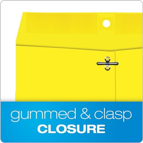 Quality Park 38736 Fashion Color Clasp Envelope, 9 x 12, 28lb, Yellow (Pack of 10) - Image 3