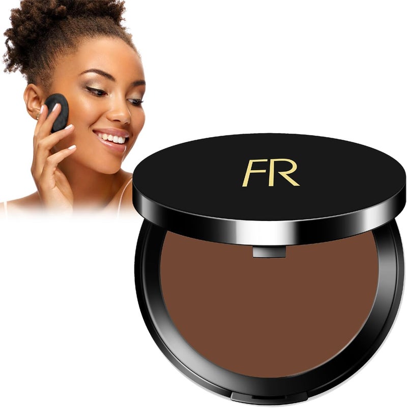 Flori Roberts Cream To Powder Foundation in Mink - Long-Lasting Coverage for Deeper Skin Tones - Image 1