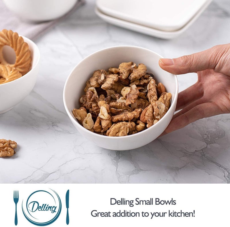 Mn 6 Piece Melamine Soup & Soup Bowl White "Bowl", Durable, Shatterproof & Dishwasher Safe Multiple Sizes | Unbreakable Melamine Plate | Serving Bowl (5.5 inches) - Image 4
