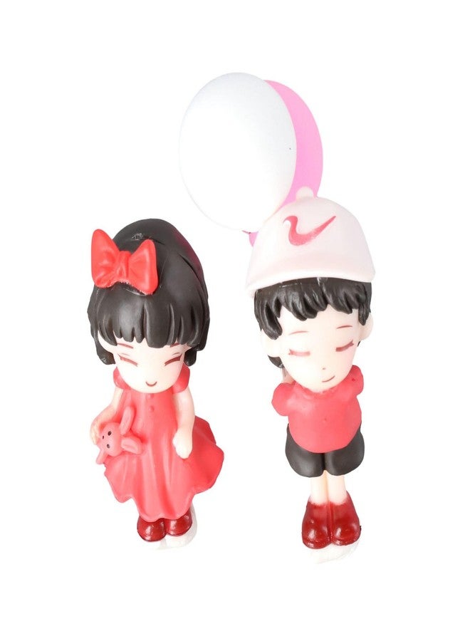 Pokinge 1Set Cartoon Couples Model Ornament Creative Car Interior Dashboard Romantic Decoration Resin Anime Couples Figurine Home Decor - Image 2