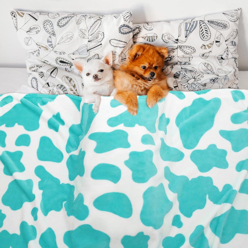 HSEEC Soft Blankets & Throws Fleece Blanket Throw Blue Couch Throw Blanket - Image 5