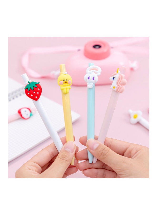 Y&D 6 Piece Cute Cartoon Animal Retractable Rollerball Pen Set Multicolour  - Image 4