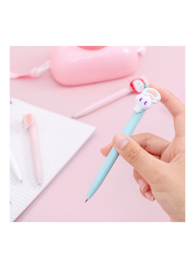 Y&D 6 Piece Cute Cartoon Animal Retractable Rollerball Pen Set Multicolour  - Image 5