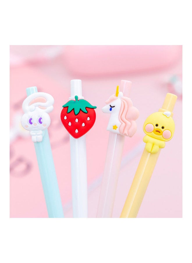 Y&D 6 Piece Cute Cartoon Animal Retractable Rollerball Pen Set Multicolour  - Image 3
