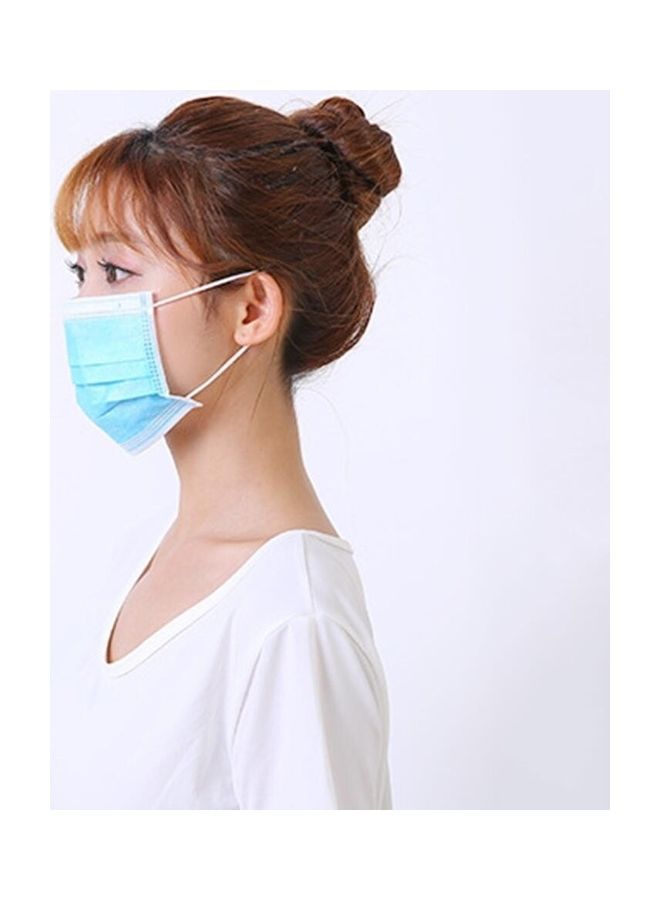 NIBEMINENT Non-Woven Disposable Mask With Carbon Dustproof Blue 50pcs - Image 5