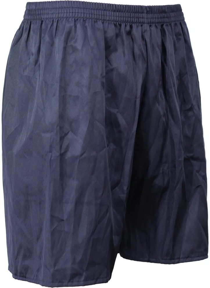Oppland Men's Satin Fabric Shorts Solid Color Elastic Waist No Pocket Lightweight Fabric
