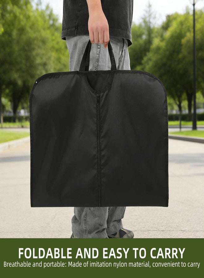 OATIPHO 1 Pc Ice Hockey Garment Bag - Breathable Hanging Jersey Cover Foldable Suit Organizer for Closet Storage Travel for Men Youth Black 35.76 x 23.58 In - Image 3