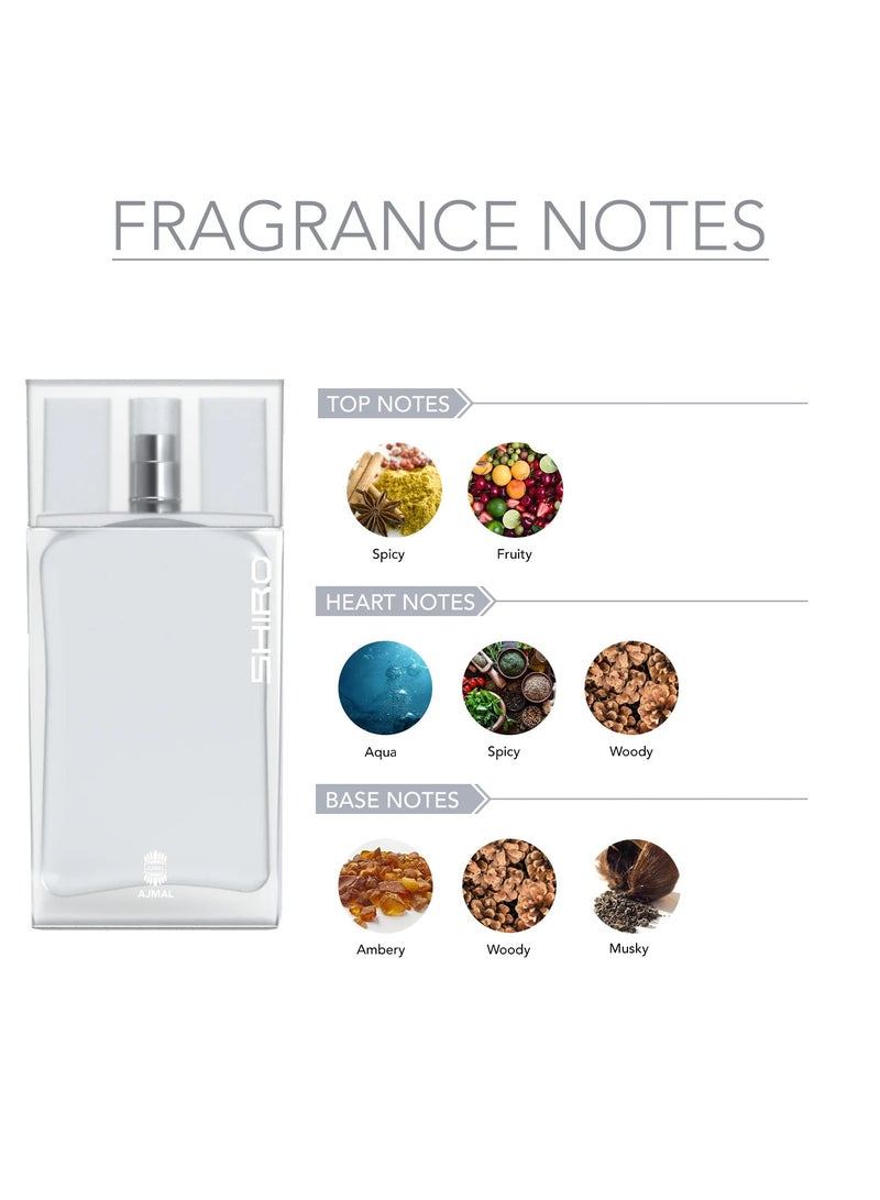 Ajmal Shiro Eau De Parfum For Men - 90 ML - Image 3