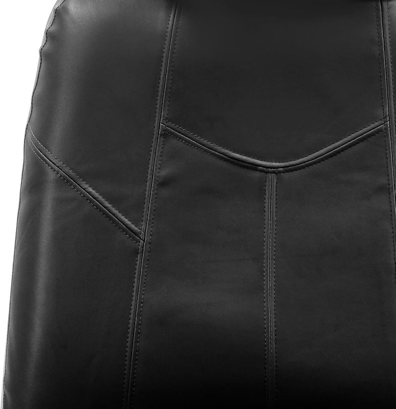 FH Group Front Set Faux Leather Car Seat Covers for Low Back Seat with Removable Headrest, Universal Fit, Airbag Compatible Seat Cover for SUV, Van, Black - Image 5