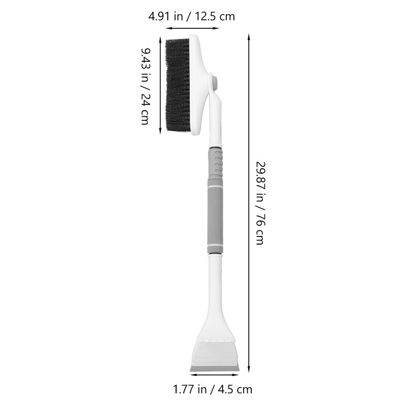 Extendable Snow Extendable Snow Brush With Rotating 3 In 1 Scraper For Car Windshield Ice And Snow Removal - Image 3